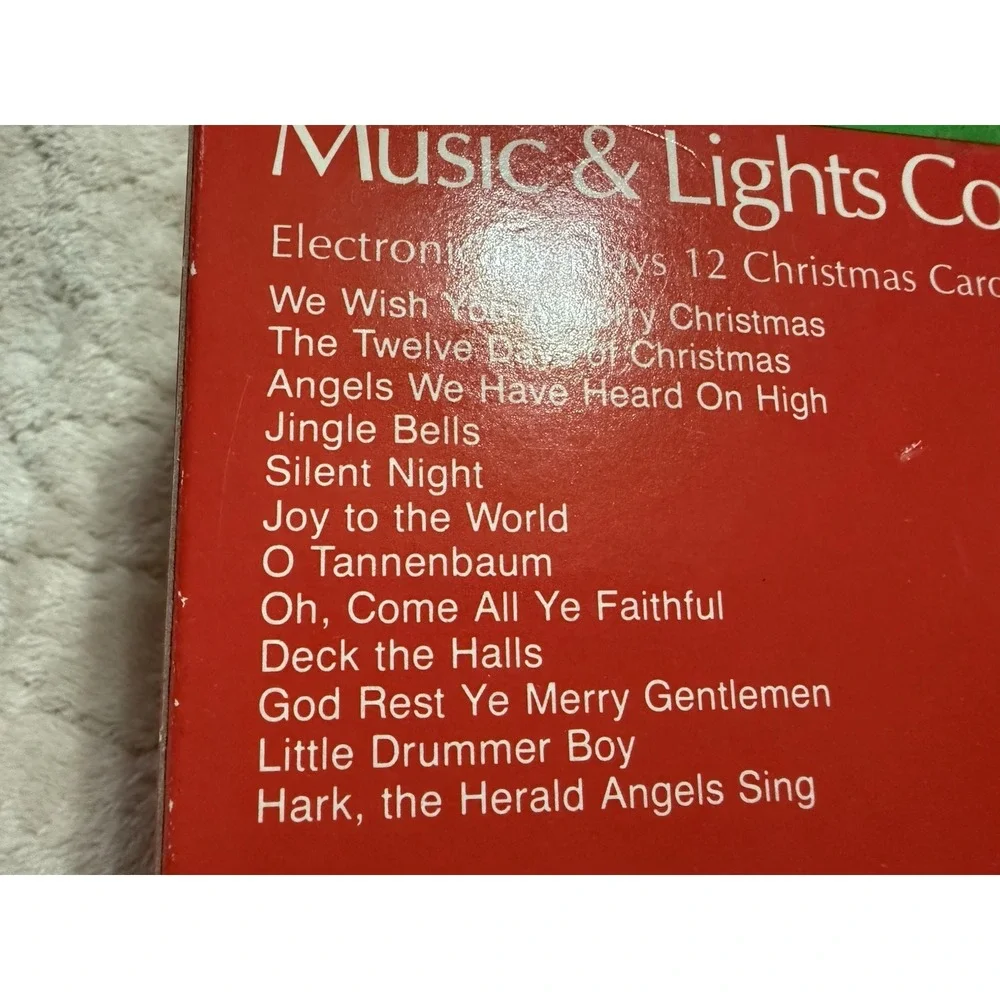 Carolites Music & Lights Controller Style Vintage 1982 Christmas 12 Son EUC